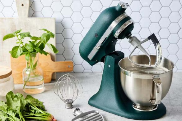 kitchen aid green mixer